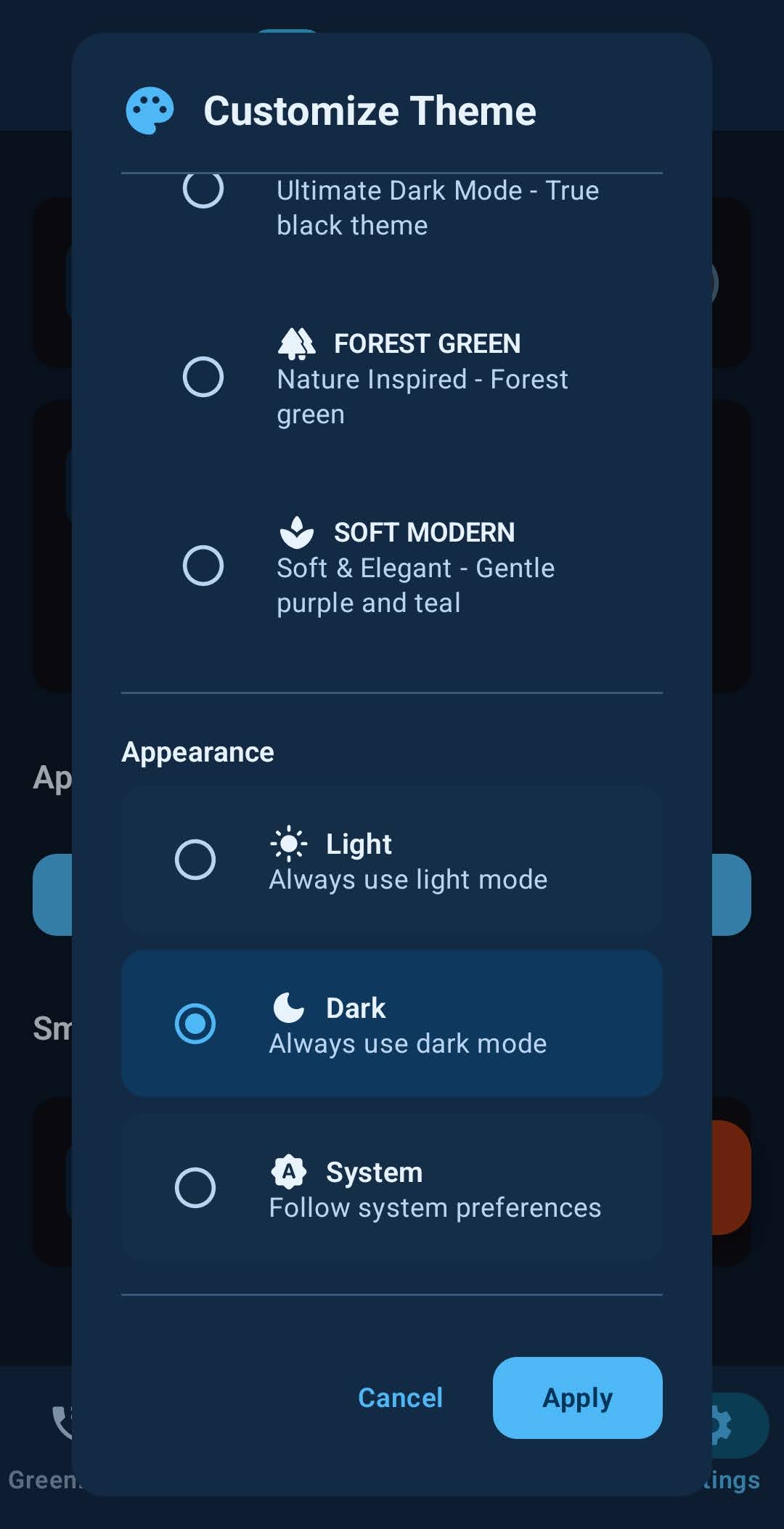 Dark Mode